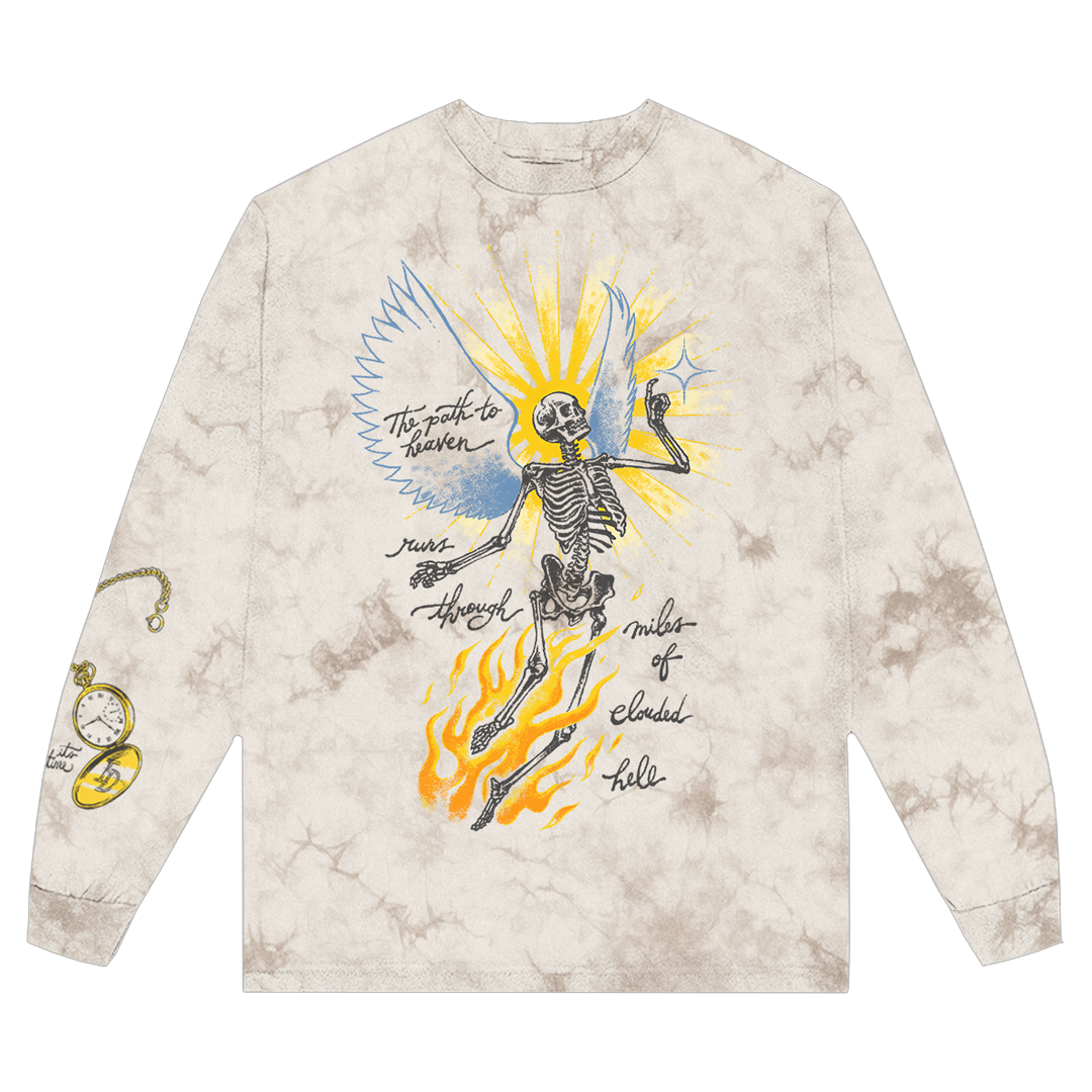 It's Time Brown Tie Dye Long Sleeve - Imagine Dragons Official Store