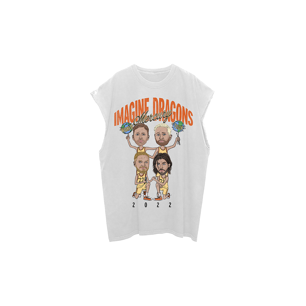 MERCURY TOUR CARTOON MUSCLE T-SHIRT FRONT