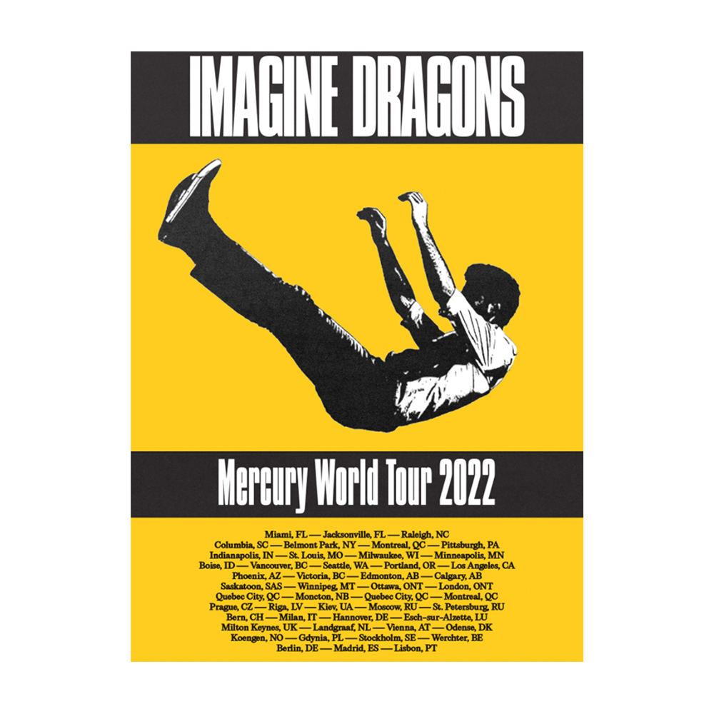 MERCURY TOUR LITHOGRAPH POSTER