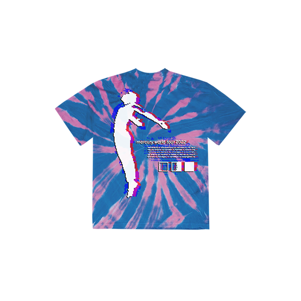 GRAPHIC TIE TYE DYE TOUR T-SHIRT BACK