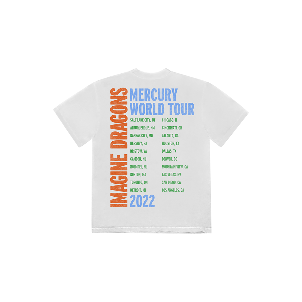 MERCURY TOUR CARTOON T-SHIRT BACK