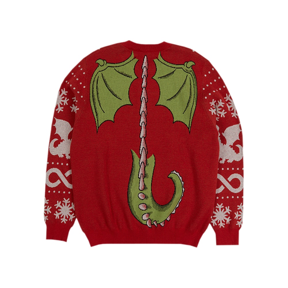 Dragon Jacquard Sweater Back