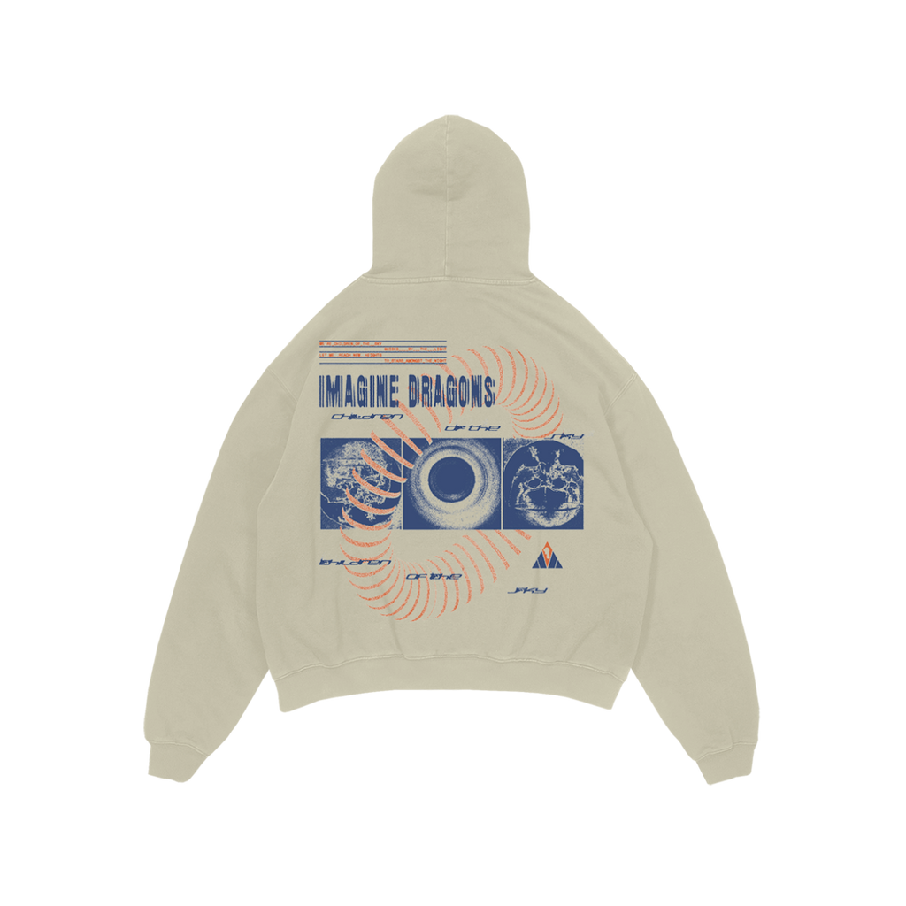 Imagine dragons floral logo tan deals hoodie