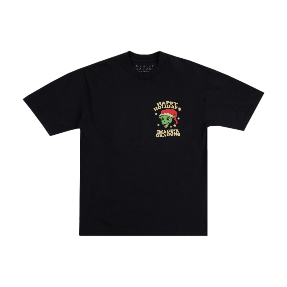 Cartoon Dragon Holiday Tee Front