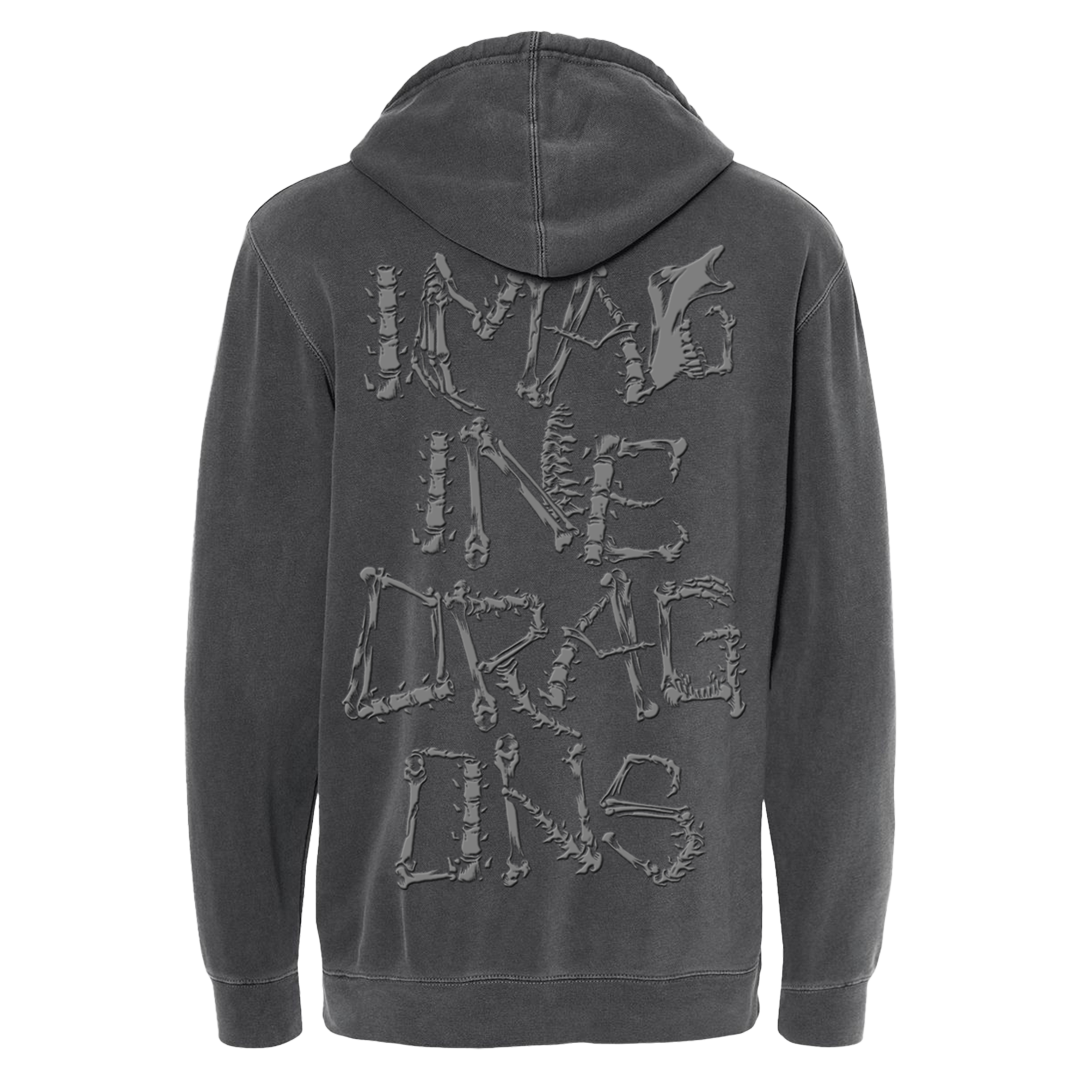 Bones Letter Hoodie Adult Back