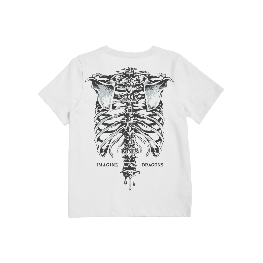 Feel It In My Bones Skeleton Tee Youth Back