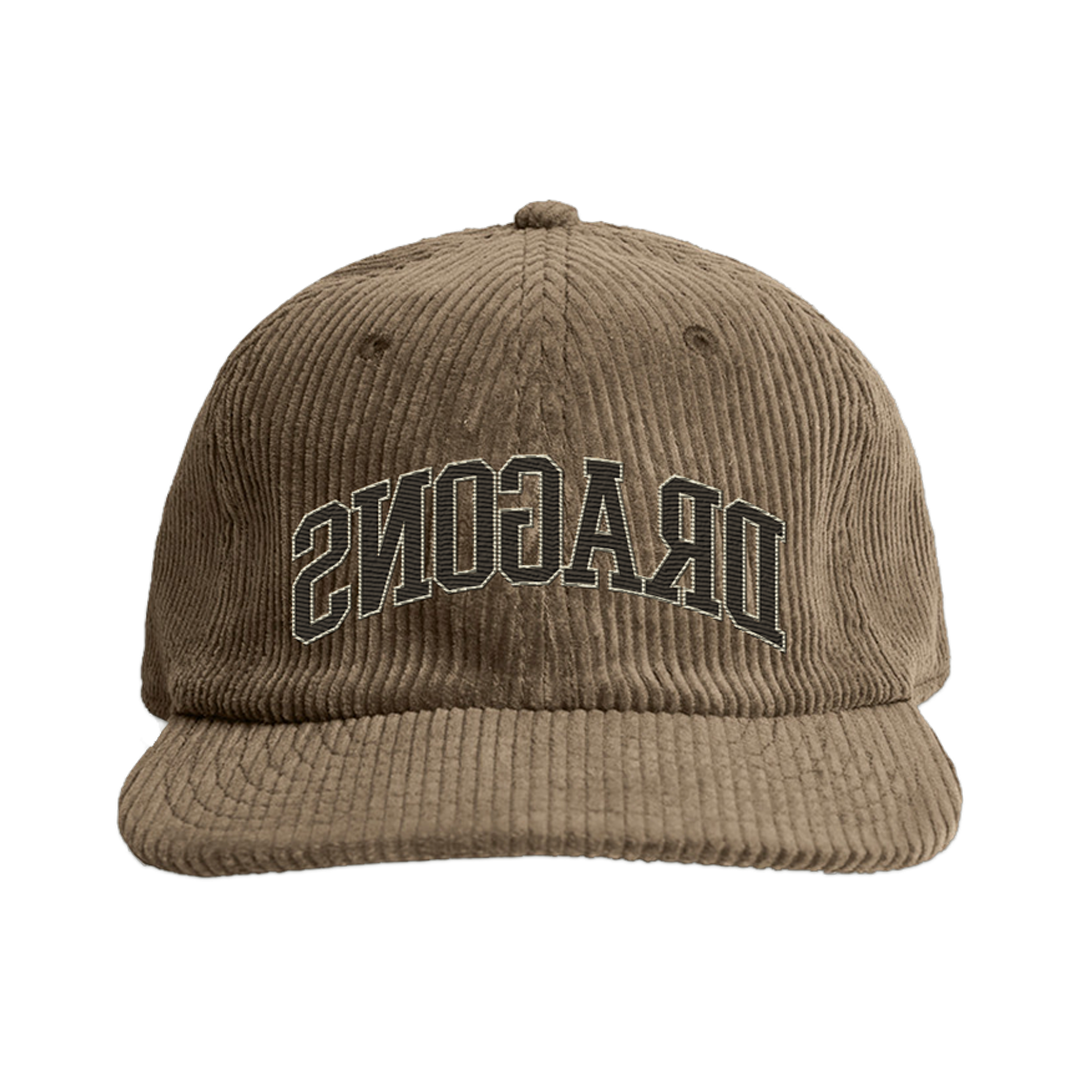 Reverse Dragons Corduroy Hat Front