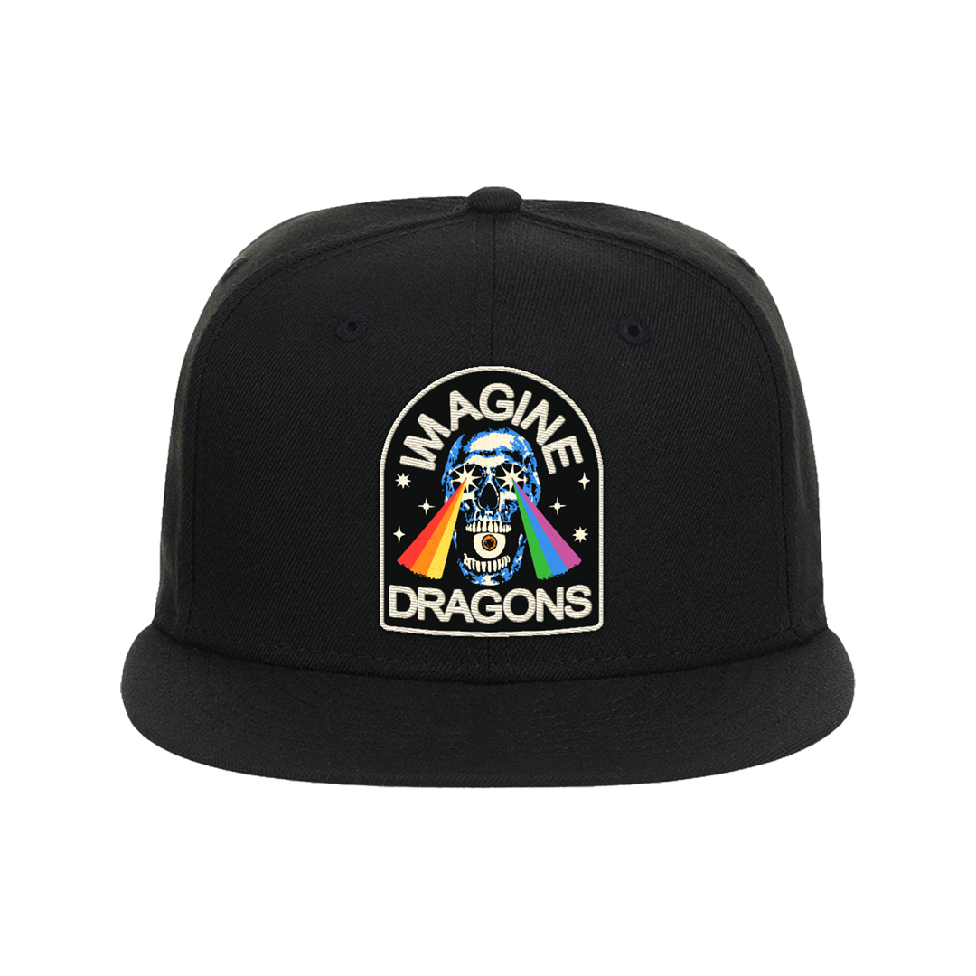 Rainbow Laser Skull New Era Hat