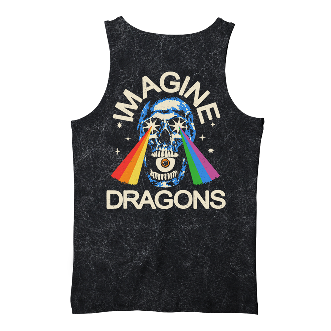 Rainbow Laser Skull Mineral Dye Tank