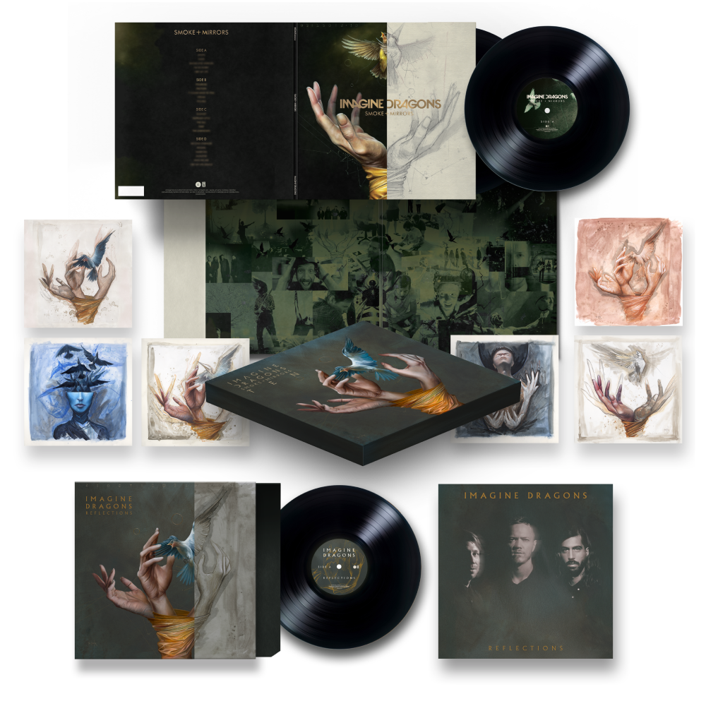 Smoke + Mirrors Ten Black 180 Gram Vinyl Box Set