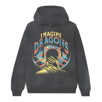 Imagine dragons floral 2024 logo tan hoodie